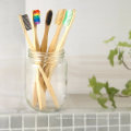 FDA&Ce OEM Natural Bamboo Toothbrush with Charcoal Fibre Bristles